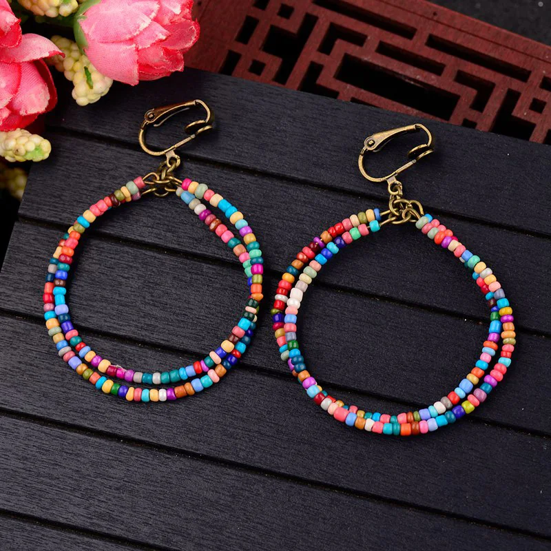 CARTER LISA африканские богемные разноцветный бисер большие массивные круглые