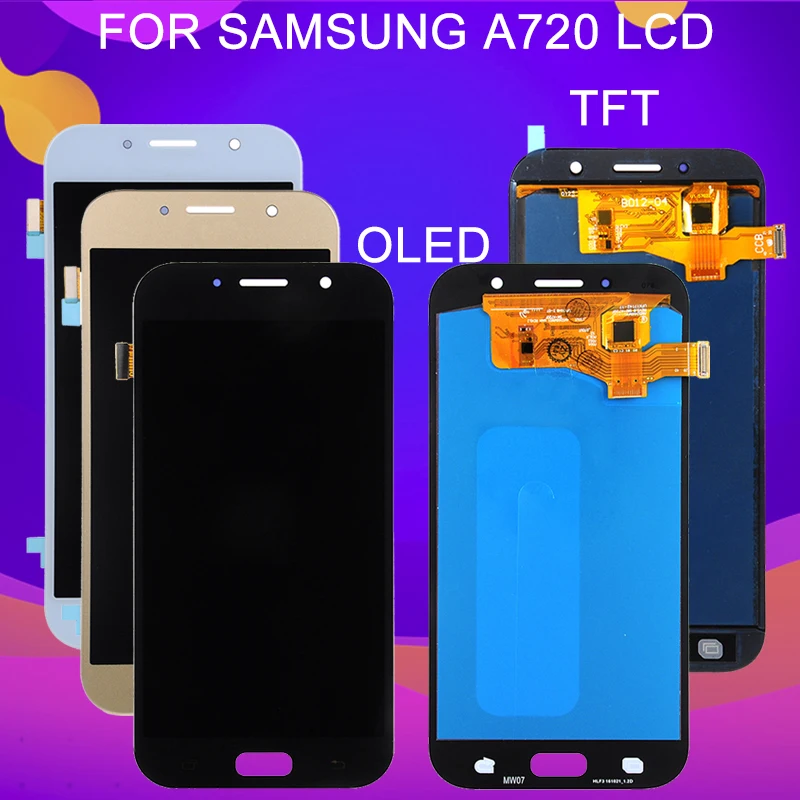 Акция Dinamico A7 2017 Замена ЖК дисплея для Samsung Galaxy A720 дисплей A720F SM сенсорный экран