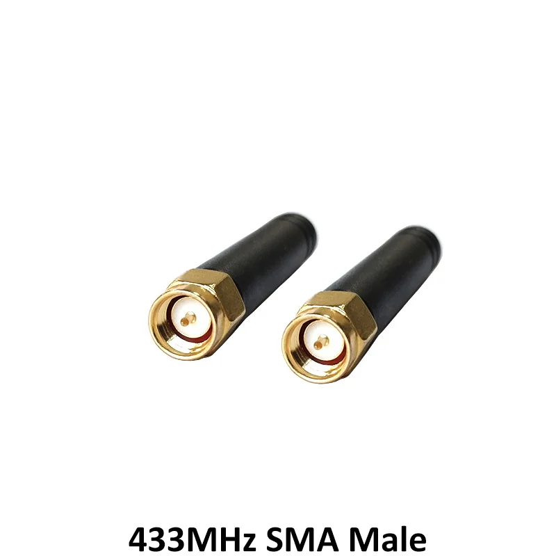 GRANDWISDOM 1-2pcs 433mhz antenna 3dbi sma male lora antene pbx iot module lorawan signal receiver antena high gain | Мобильные