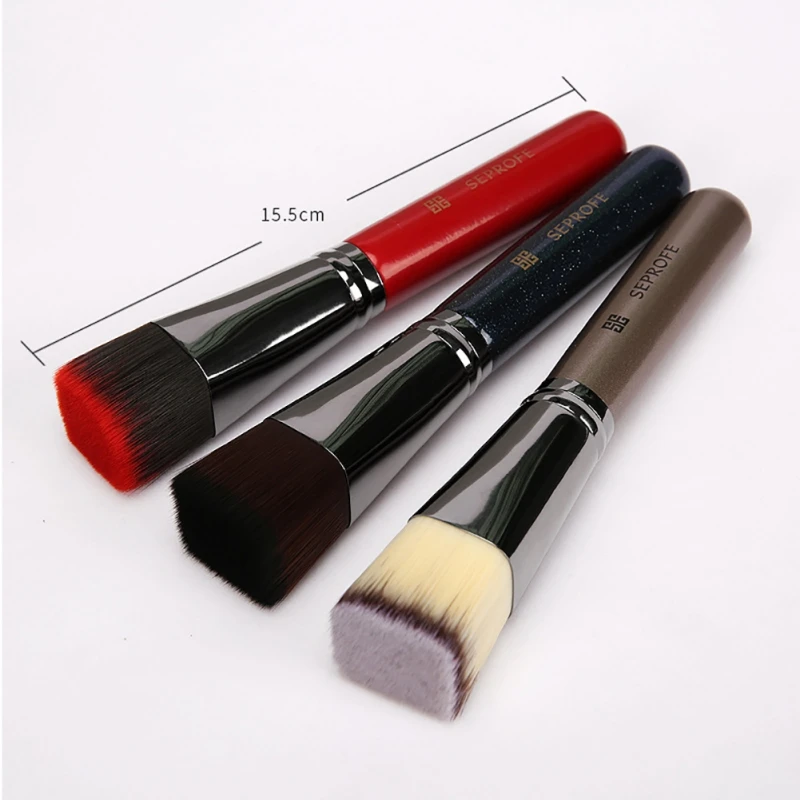 B 6 видов макияжа blique и с плоской головкой по дереву Кисть для нанесения основы под