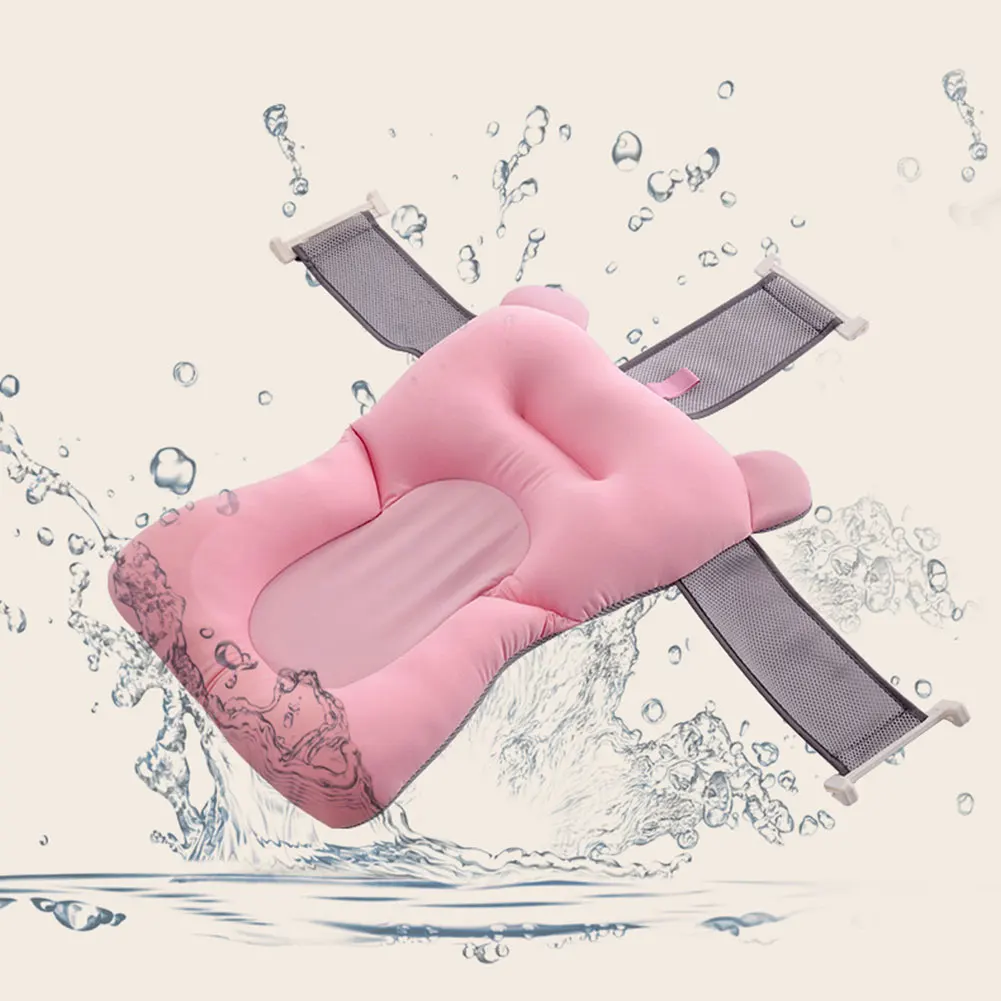 Baby Shower Portable Newborn Bath Mat Pad Tub Float Seat Antiskid Bathing Cartoon | Мать и ребенок