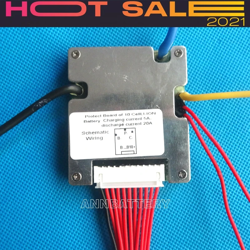 Литий ионный аккумулятор BMS 36 В литий в 20 А с сбалансированной функцией и