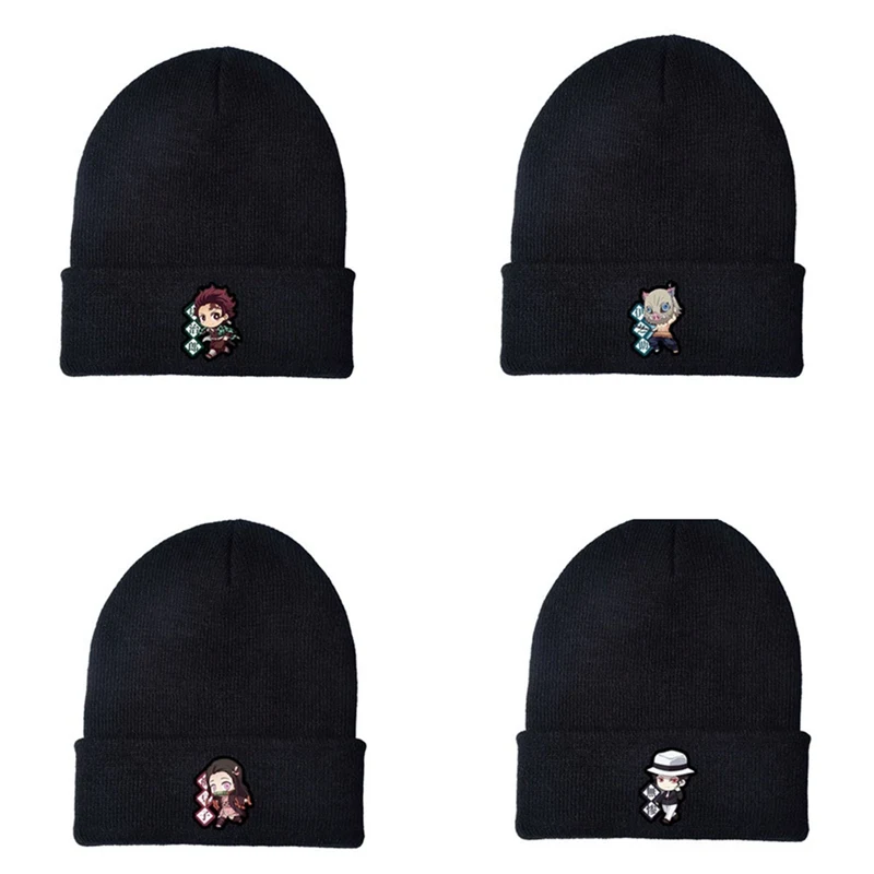 2020 Аниме Косплей шляпа демон Slayer Beanie вязаная Лыжная шапка хип хоп теплая