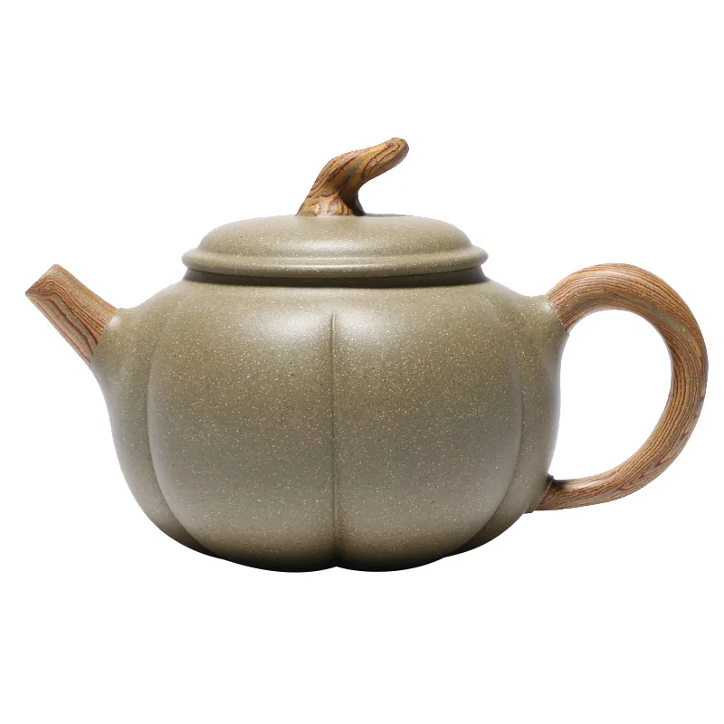 

Yixing purple clay pot raw material bean green mud eggplant melon pot Kung Fu Tea Set Gift