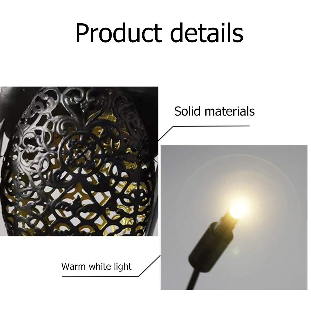 

Waterproof Metallic Owl LED Solar Lamp Garden Yard Hanging Lights Retro Decor Outdoor Garden Landscape Decor Lighting