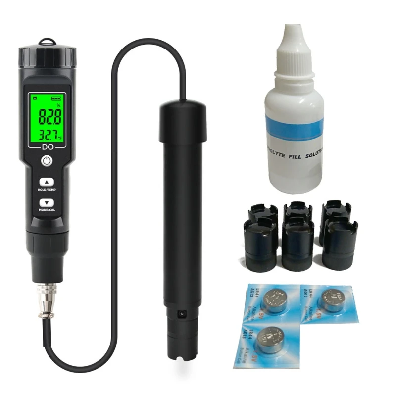 

DO9100/DO9100B Portable Digital Pen Dissolved Oxygen Meter Dissolved Oxygen Analyzer Oxygen Detector for Aquarium, Fish