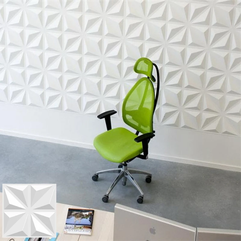 

4 Piece 50x50cm 3D wall panel wall sticker decorative living room 3D wallpaper mural waterproof 3D wall sticker bathroom kitchen