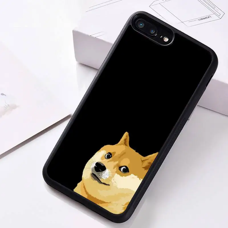 Милый резиновый чехол Doge Meme Kabosu для телефона iPhone 12 pro max mini 11 XS MAX 8 7 6 6S Plus X 5S SE 2020 XR