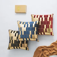 hot sale high quality luxury europe black gold cushion cover decorative throw pillows pillowcase home decor