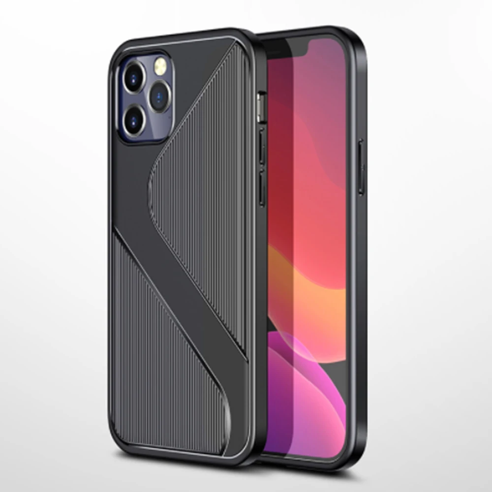 

For iPhone 11 12 Pro Max XS Max XR XS X 8 7 Plus Ultra-thin Protection Cover Shell Non-slip Silicone Phone Case Coque Funda