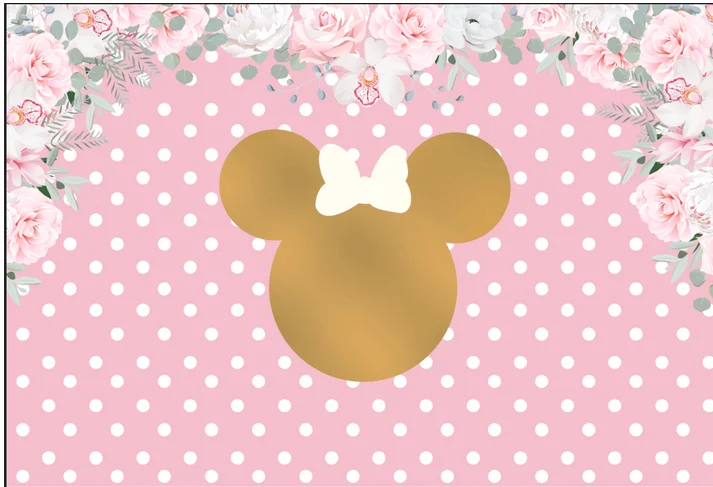 7x5FT с днем рождения светильник розового цвета узором в горошек платье принцессы