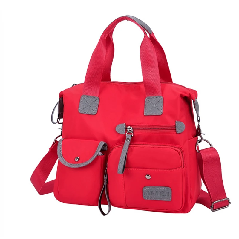 

Women's Multi-pockets Shoulder Bag New Fashion Portable Outdoor Travel Zipper Multi-functions Large Capacity Handbags 2021