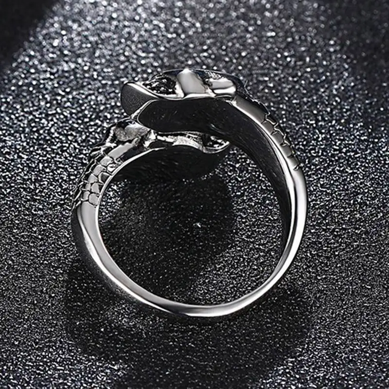 1 шт. кольцо в стиле панк с черепом для мужчин и женщин золотое серебряное рок на