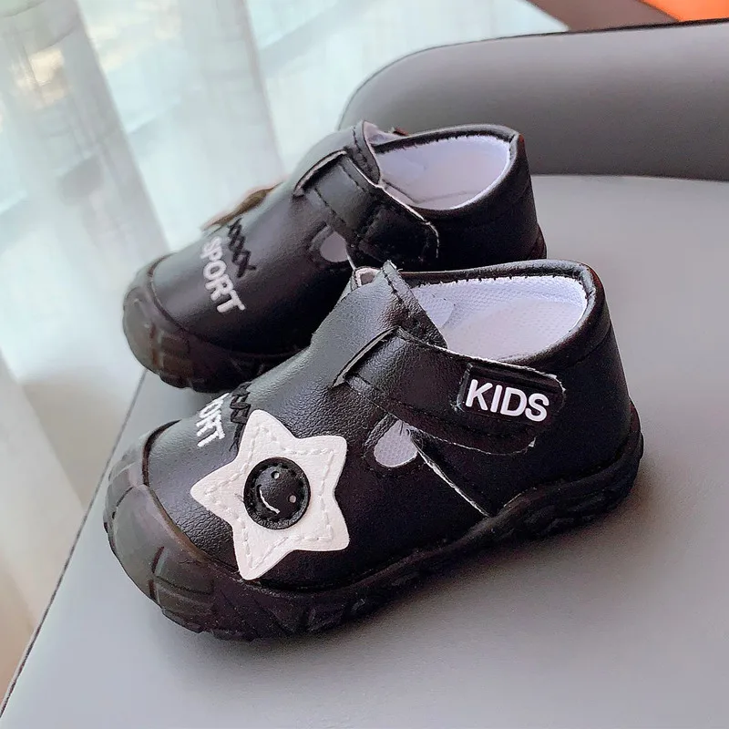 

Autumn Baby Shoes Boys Girls Leather Soft Bottom Toddler Toddler Anti-kick First Walker A03 15-19 TB02