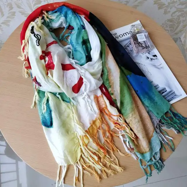 Spanish Print Scarf Shawl Photo Gifts 2 | Hat &amp Glove Sets