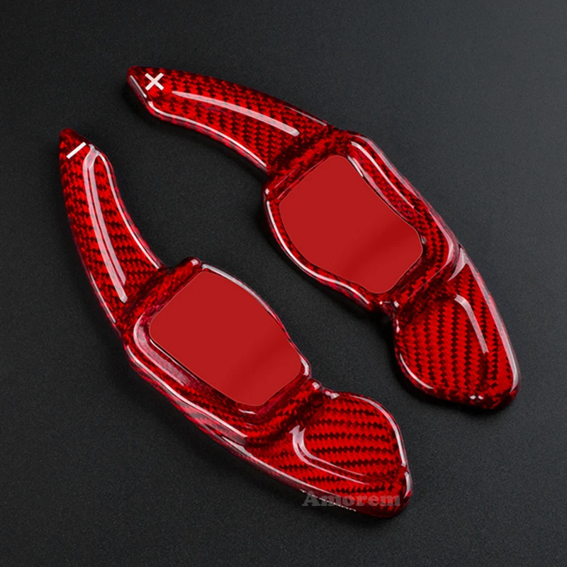 Рычаг переключения рулевого колеса из кованого углеродного волокна для Skoda Octavia