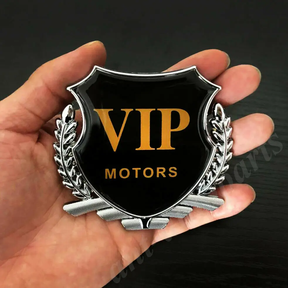 2x металлические VIP MOTORS класса люкс JDM JP багажник автомобиля эмблема на окно бейджи