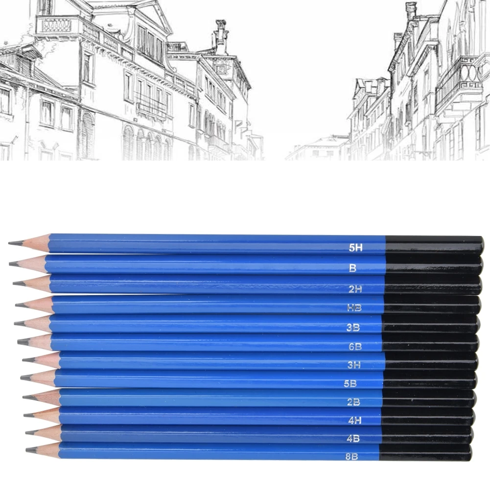

12pcs Professional Sketch Drawing Pencil Set Sketching Painting Tools Art Supplies Art Drawing Pencil Set