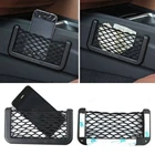 Автомобильная Сетчатая Сумка карман для хранения телефона для Toyota Auris Camry RAV4 Avalon Yaris Verso