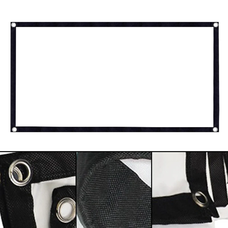 

16:9 Portable High-Density Folding Soft Screen Non-Perforated Projector Screen