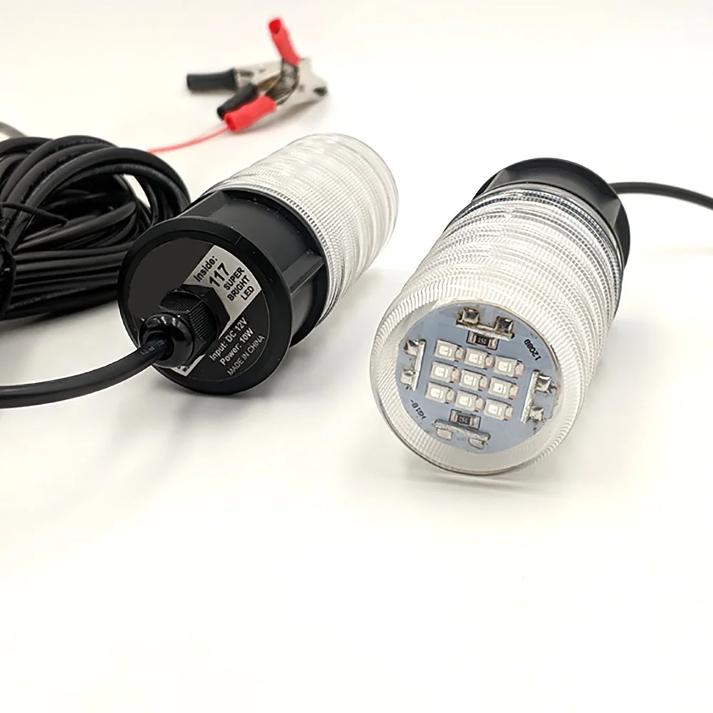 Рыболокаторы лампа привлекает креветки кальмар криля светильник светодиодный