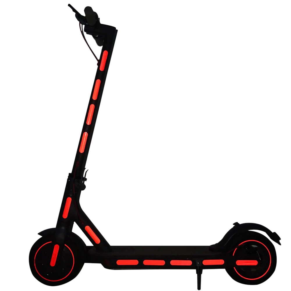 

1 комплект светоотражающих наклеек для электроскутера Xiaomi M365, предупреждающие полоски для ночной безопасности, скейтборда, самодельные нак...