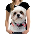 Футболка, Одежда для пар, новинка 2021, мужские и женские топы, футболка с животными, кошками и собаками, 3D печать, Уличная Повседневная одежда в стиле Харадзюку