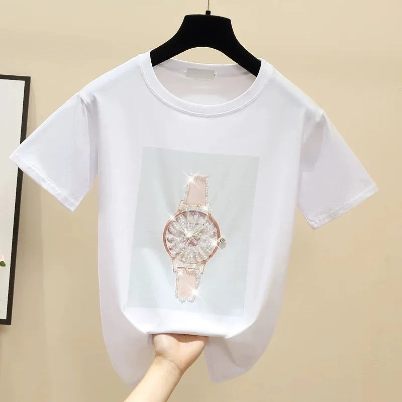 

Women Shirt Fashion gold T-ShirtT Shirt Tees short sleeve