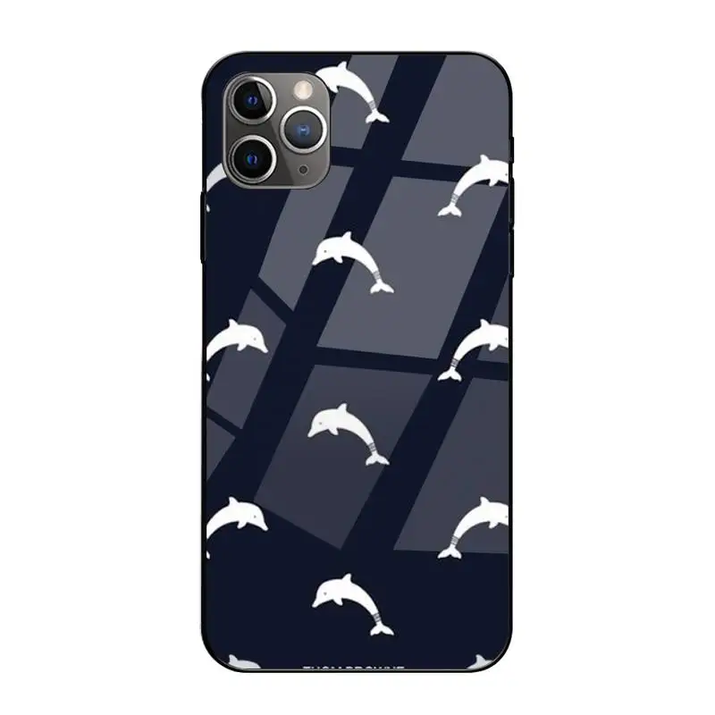 

Brand THOM BROWNES Phone Case Tempered Glass For Iphone6plus 6S 7 7plus 8 X XS XSmax XR 11 12 Pro Max 12mini