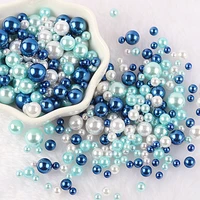 10g multi siz no hole abs imitation pearl bead round plastic acrylic spacer bead for diy jewelry making findings f0912