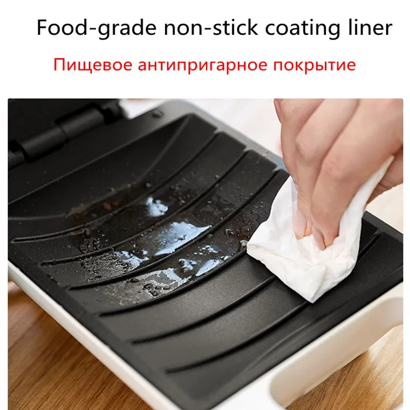 220 В антипригарный Электрический пресс для сэндвичей машина выпечки на завтрак