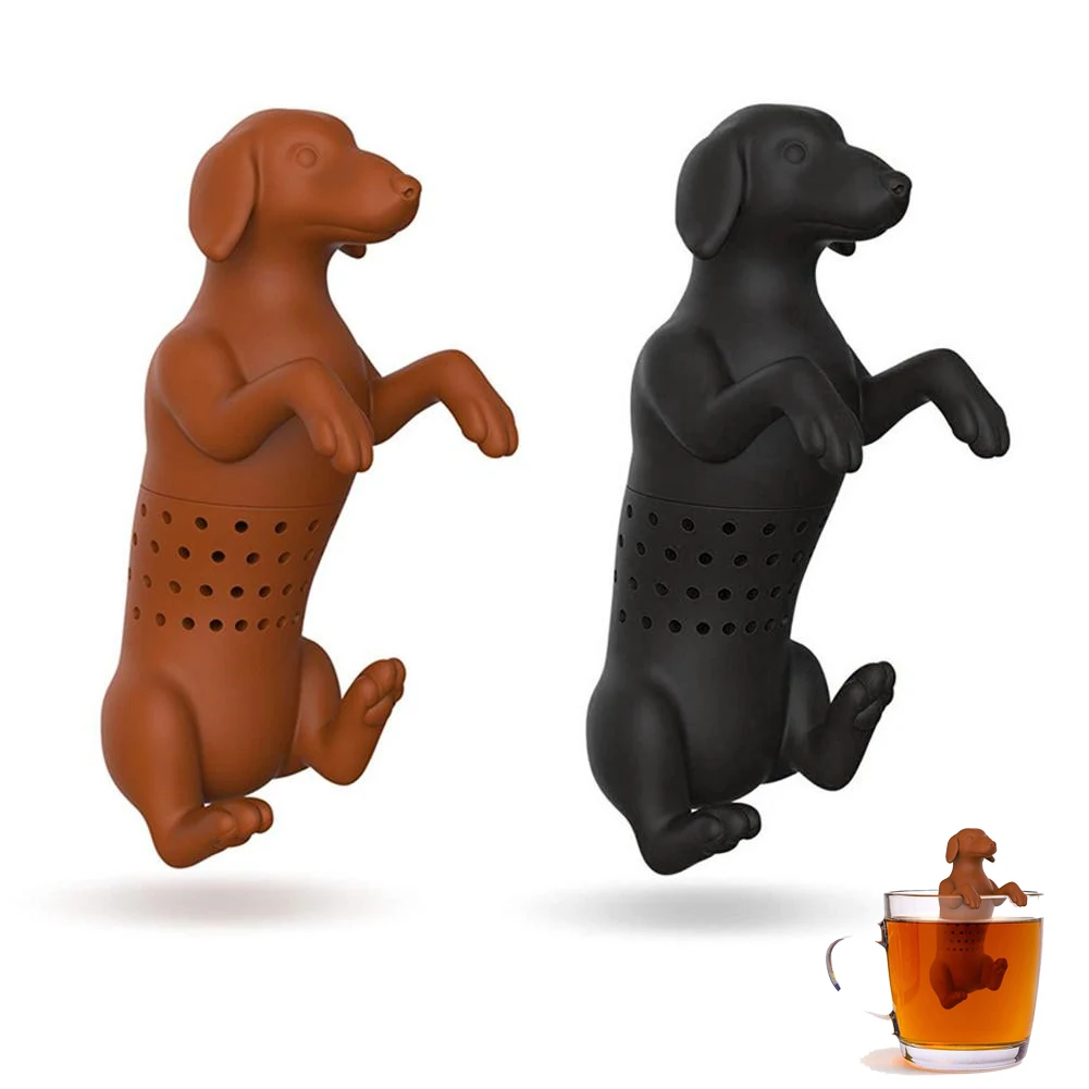 Ситечко для чая фильтр горячих животных собак приготовления силиконовая такса