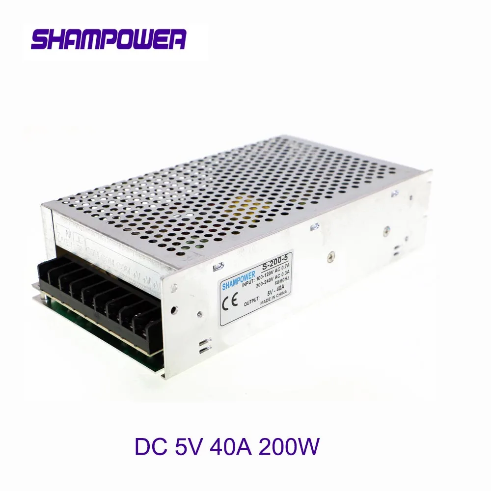 DC 5V источник питания 200W 40A AC 110V/220V к переключатель адаптер безопасности для