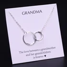 Кулон для мамы, бабушки, бабушки, ожерелья для мамы, дочки, сердца, женские Украшения для девушек, дружбы, рождественский подарок, Прямая поставка