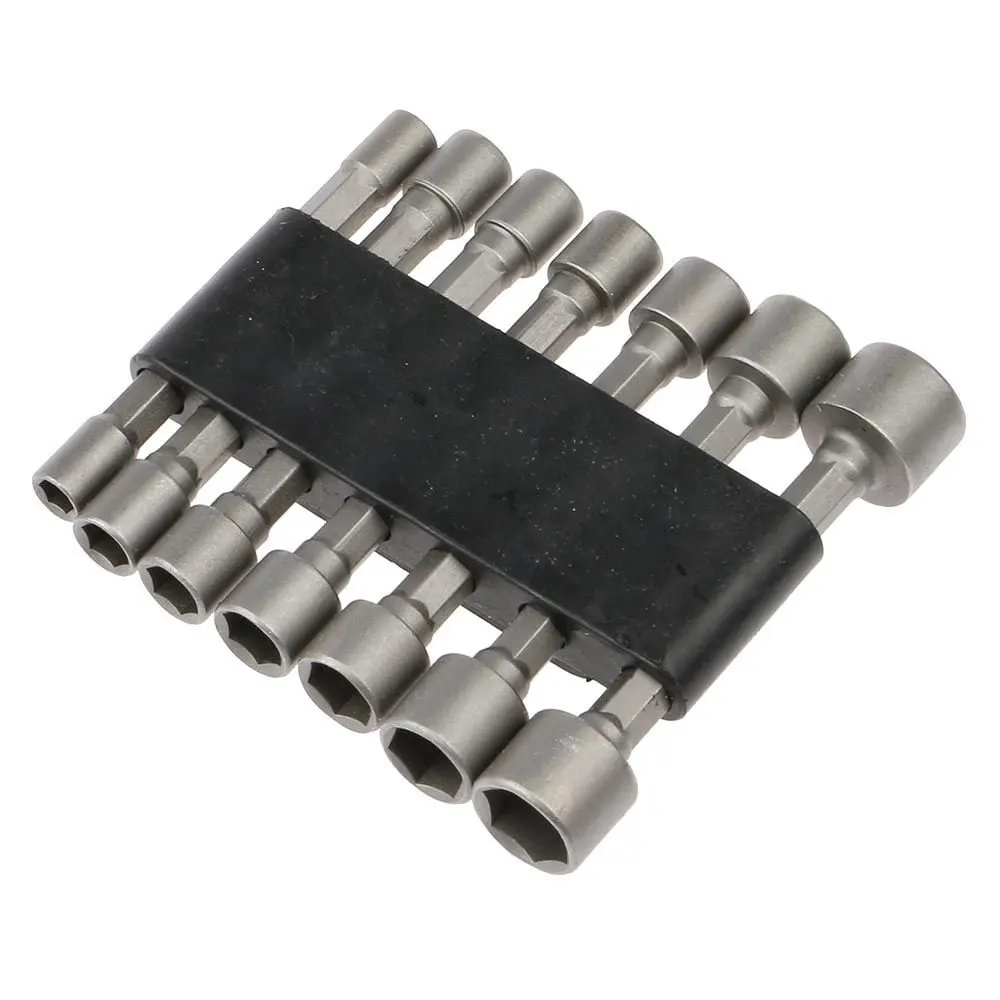

14PCS/Set Power Nut Driver Drill Bit Set Metric Socket Wrench Screw 1/4 Inch