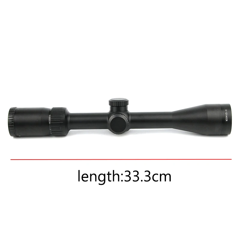 FFP HD 3-12X40 IR Rifle Scope Optical Sight Red Illuminated Glass Etched Reticle Hunting Shooting | Спорт и развлечения