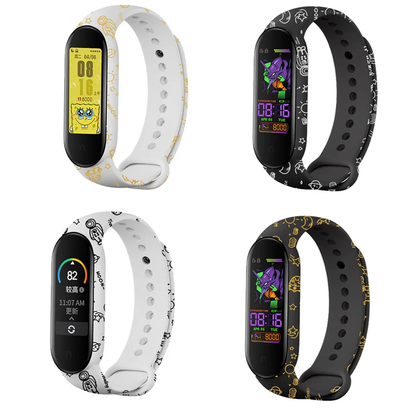 

Xiaomi Mi Band STRAP Colorful Silicone Strap for Xiomi MiBand 5 Wristband Strap Bracelet Band Mi Band 5 Band Strap