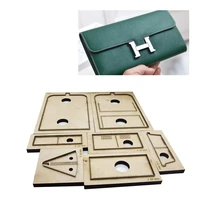 japan steel blade wooden rule die womens long style wallet handbag leather craft hand punch tool cut knife mould 200x95mm