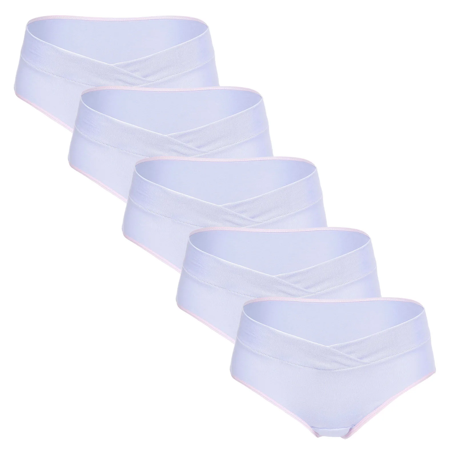 

top selling 2021 Women's Low Waist Seamless V-Shaped Solid Color Briefs Maternity Panties Support Wholesale and Dropshipping