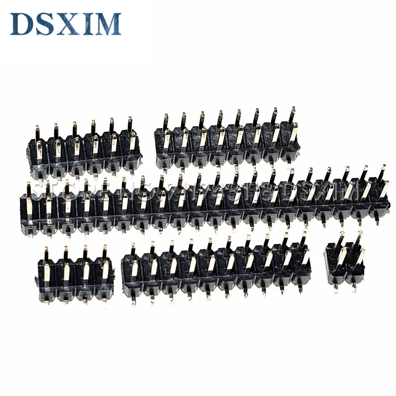 10 шт. SMD SMT 2*2/3/4/5/6/7/8/9/10/12/16/20/40/ PIN двухрядный штырьковый разъем 2 54 мм шаг для ленты