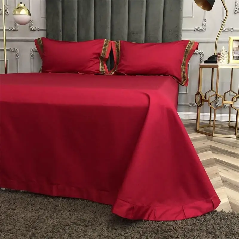 Цифровое шелковое постельное белье комплект из длинного штапельного хлопка