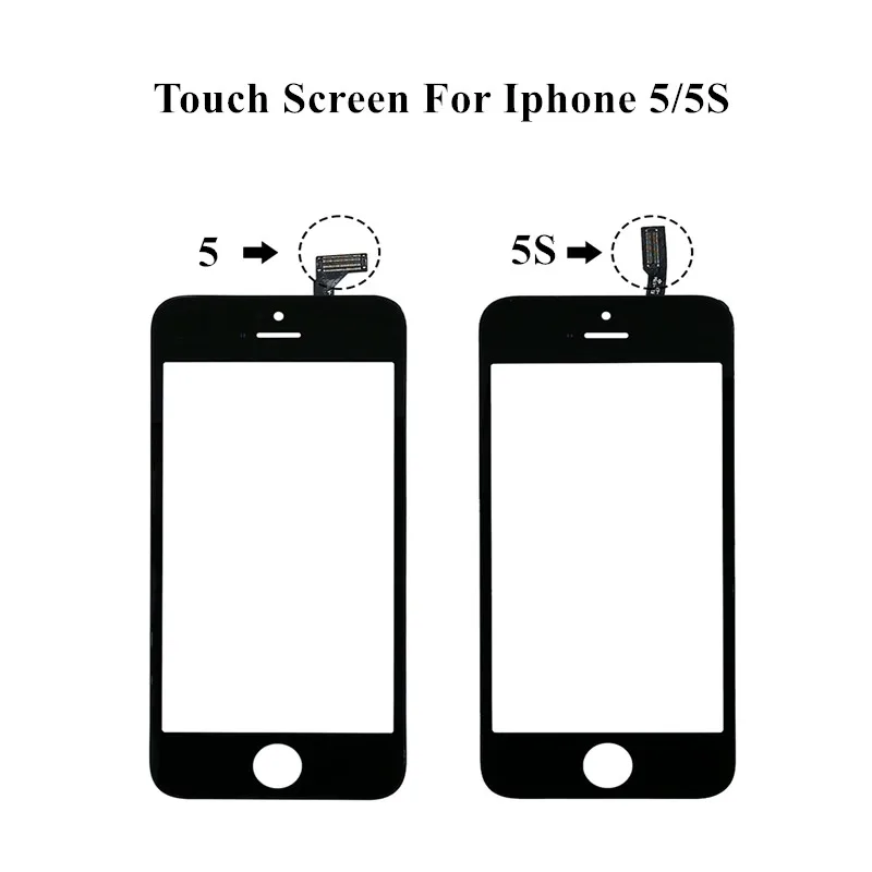 touch screen digitizer for iphone 5 5s 7 6 plus 6s 8 touch screen front touch panel glass lens for iphone 8p phone accessories free global shipping