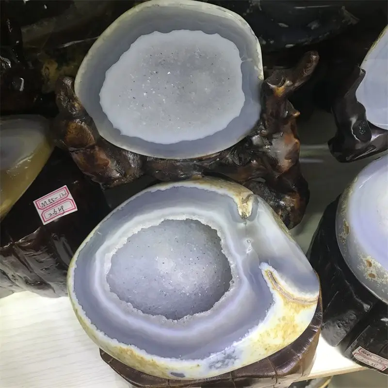 

1Pc Natural Agate Geode Craft Collection Minerals Healing Crystals Stones beads Halves for Diy Pendant Women Jewelry Making