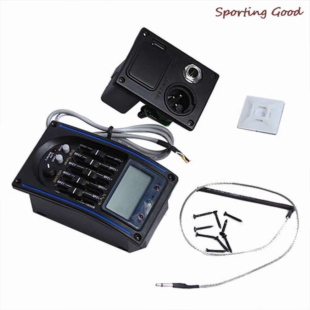 

Акустическая система выравнивания тона и громкости акустический эквалайзер Гитарный Предусилитель пьезоусилитель ЖК-звукосниматель тюне...