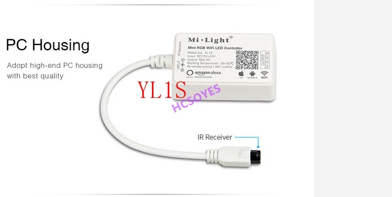 Milight YT1 2,4G WiFi беспроводной пульт YB1 9 Вт RGB+ CCT Светодиодная лампа прожектор YL1S/YL2S/YL1 приложение ИК Смартфон APP контроллер