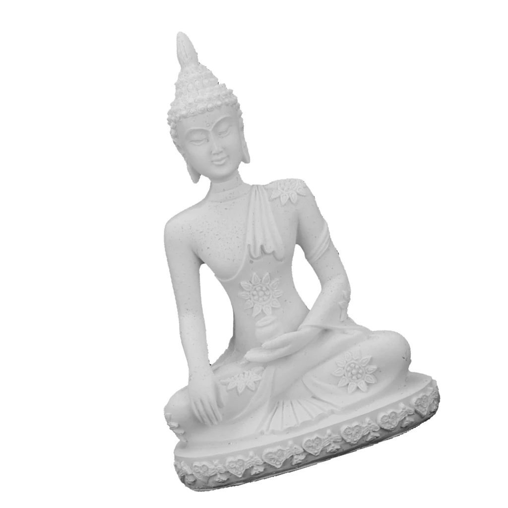 Декоративная статуэтка Будды Hue Monk с песочным камнем 3 дюйма высокая медитация