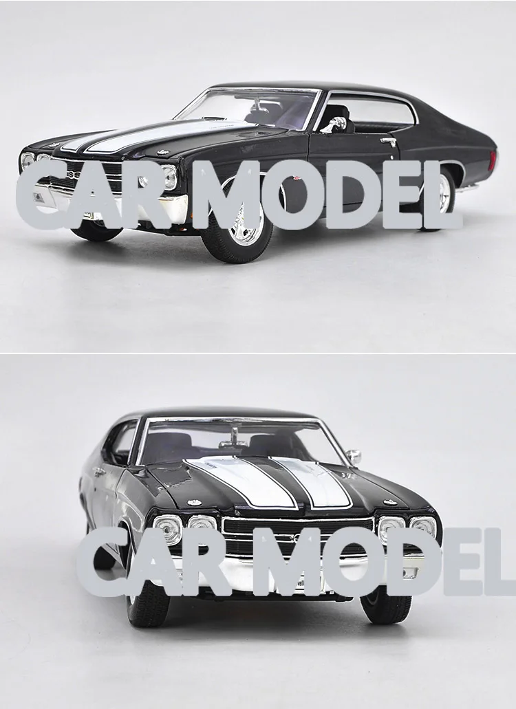 1:18 Масштаб сплава игрушечные транспортные средства 1970 SS 454 мускул автомобиль модель детских игрушечных автомобилей авторизованный игрушки для детей