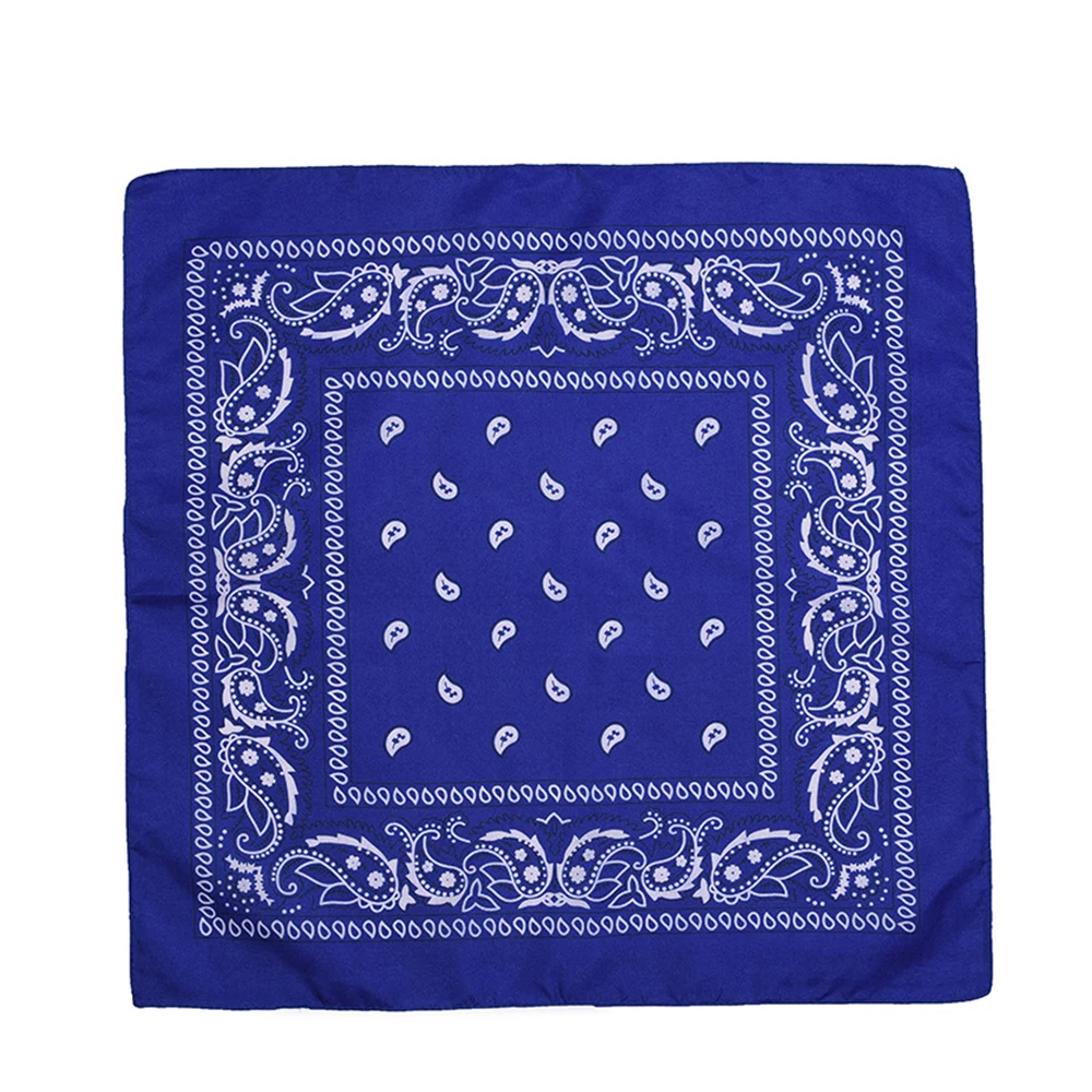 2020 Fashion Hip Hop Polyester Bandana Square Scarf 55*55cm Black Red Paisley Headband Printed For Women/Men | Дом и сад