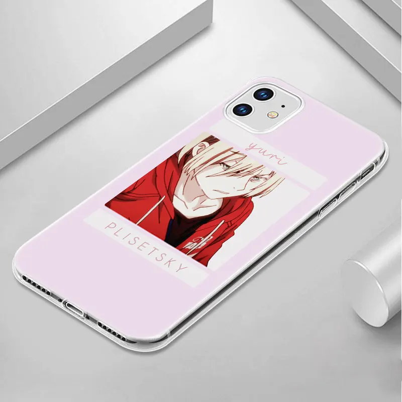Силиконовый чехол с аниме YURI on ICE для Apple iPhone 13 12 Mini 11 Pro XS Max X XR 6 6S 7 8 Plus 5 SE 2020 мягкий |