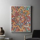 Цветная Мандала абстрактный холст плакат Йога Настенная картина с принтом дзен декоративная картина современный декор для гостиной